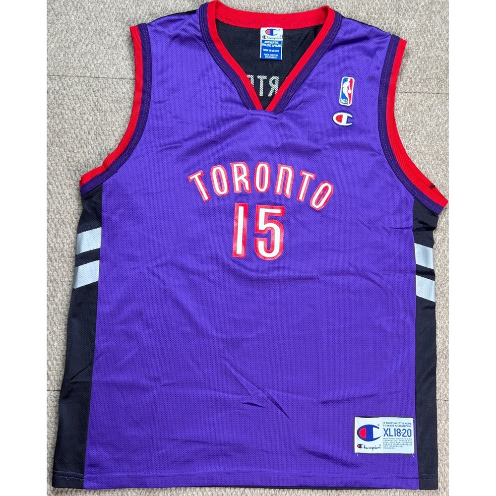 Champion Vtg NBA Toronto Raptors #15 Vince Carter Jersey Size Youth XL 18-20